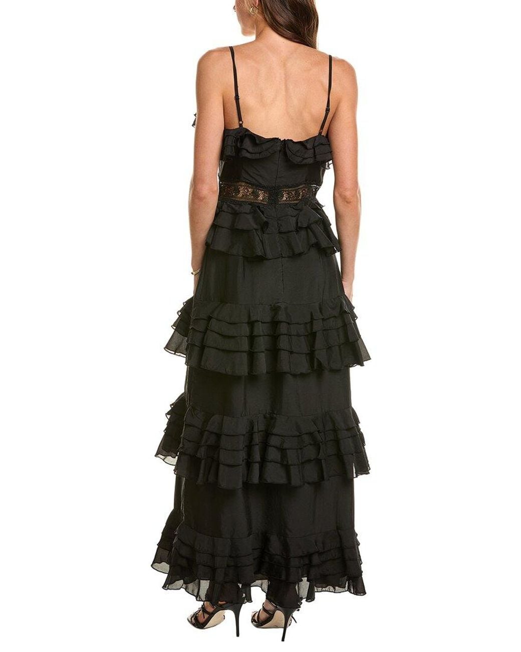 Elliatt Black Lucinda Tiered Gown