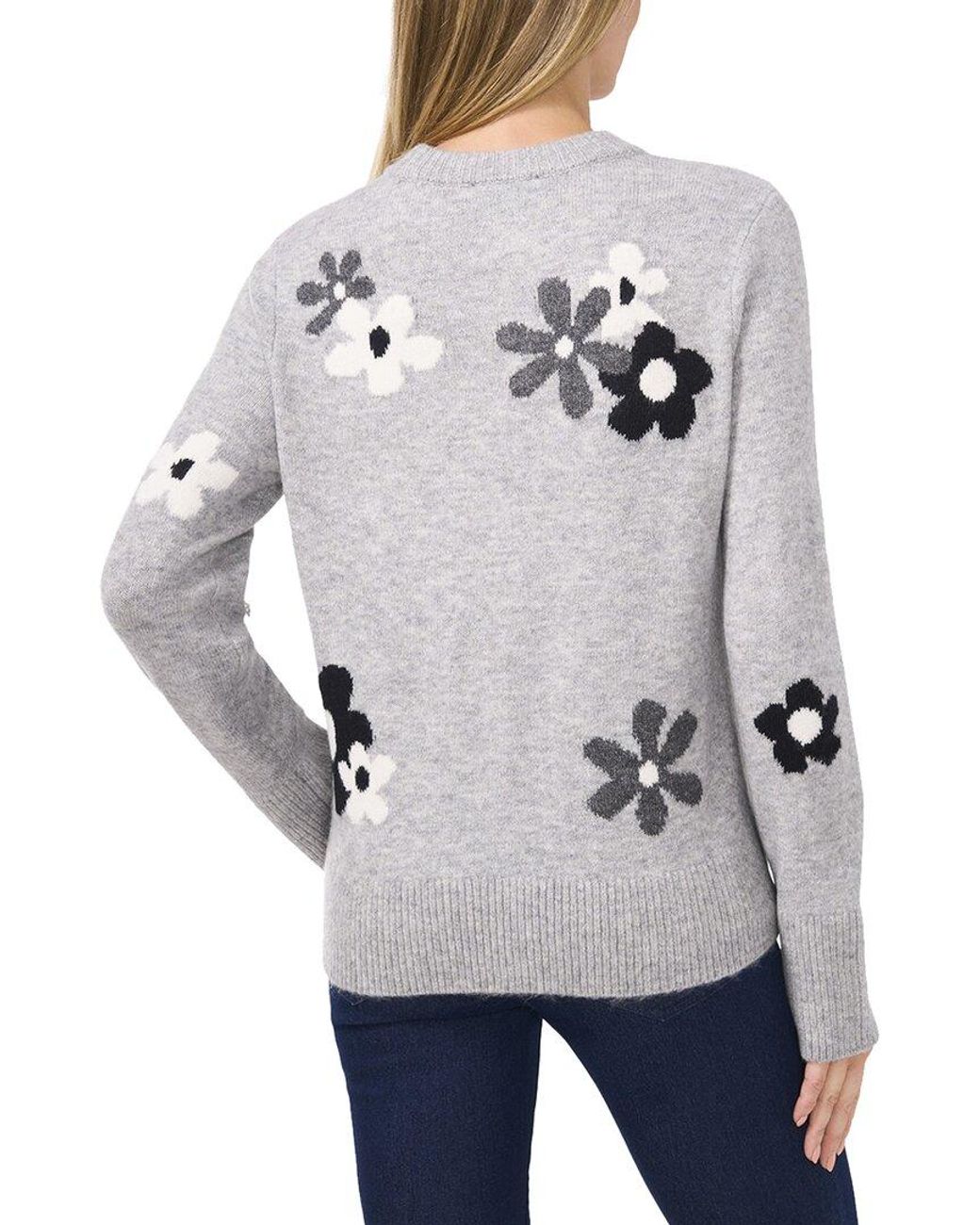 Cece Gray Regular Fit Sweater