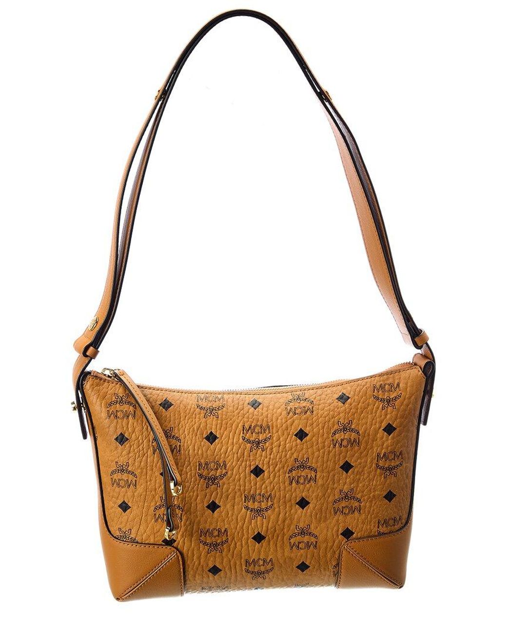 MCM Klara Medium Visetos Hobo Bag in Brown Lyst UK