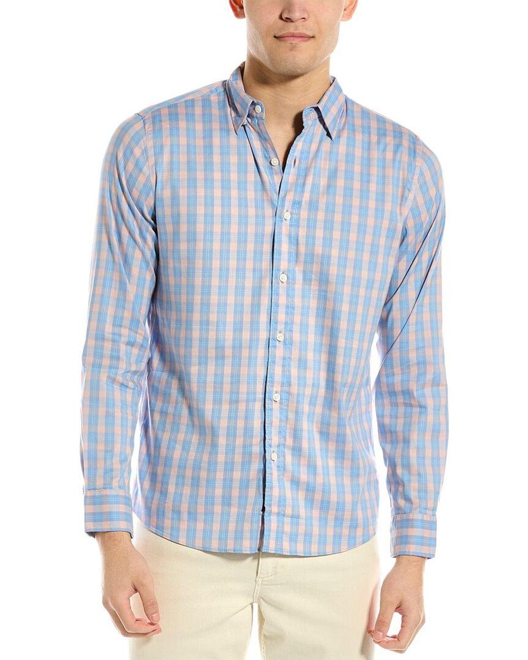 Faherty The Movement Woven Shirt in Blue for Men | Lyst
