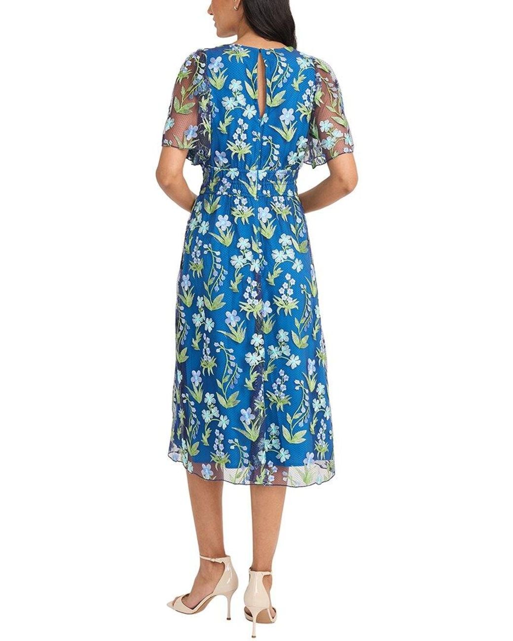 Maggy London Blue Midi Dress