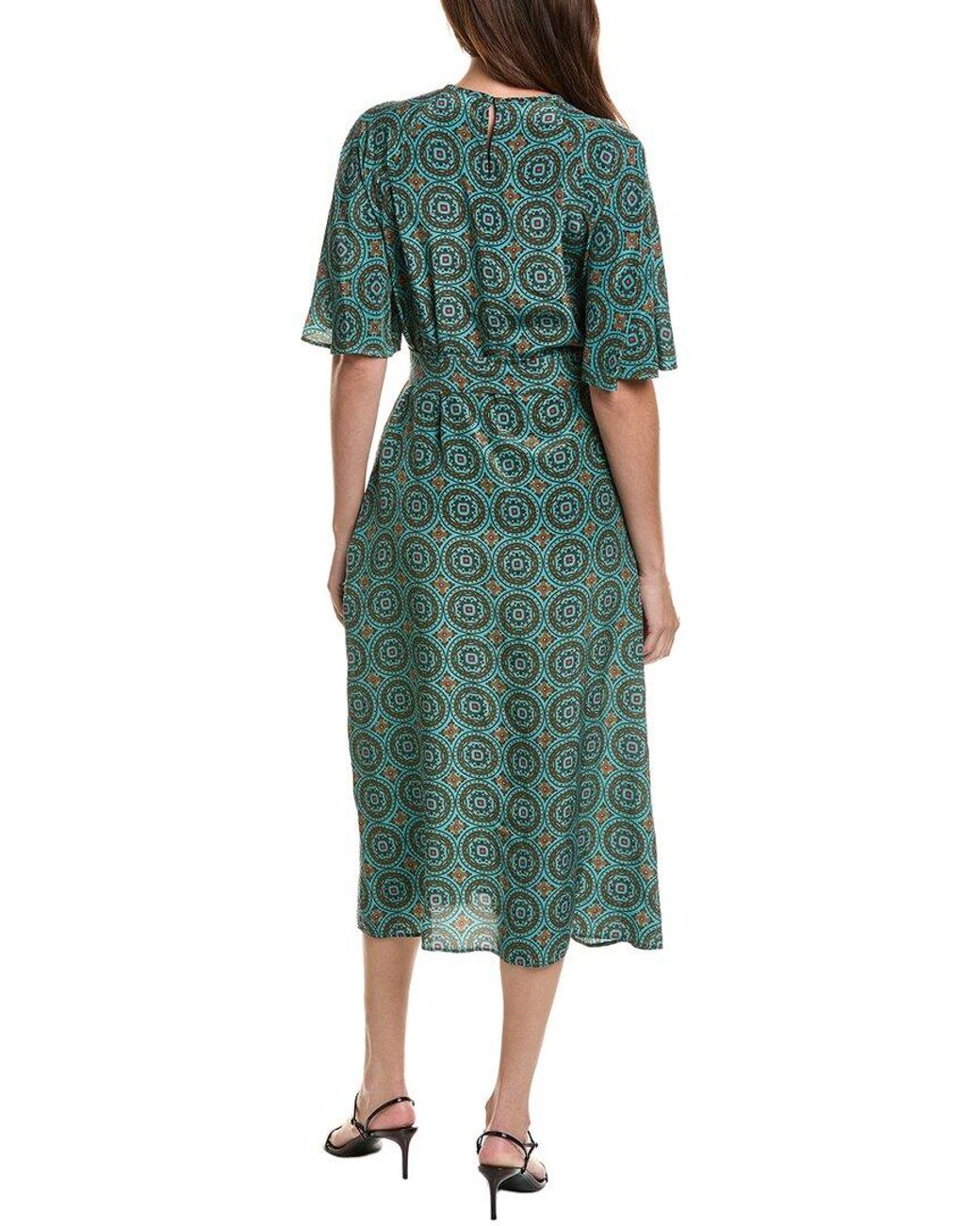 Weekend by Maxmara Green Varese Silk Dress
