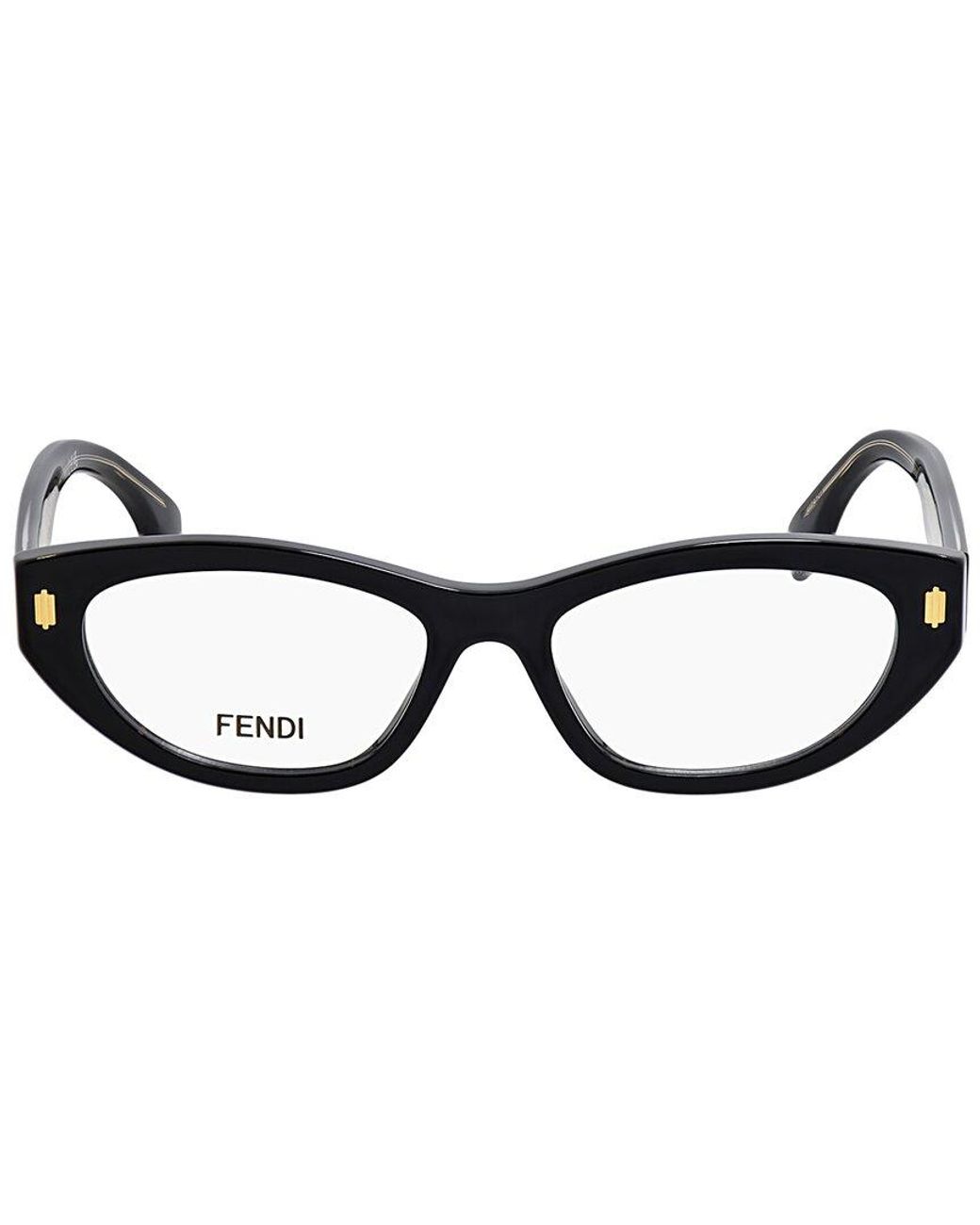 Fendi Black Roma 53Mm Optical Frames