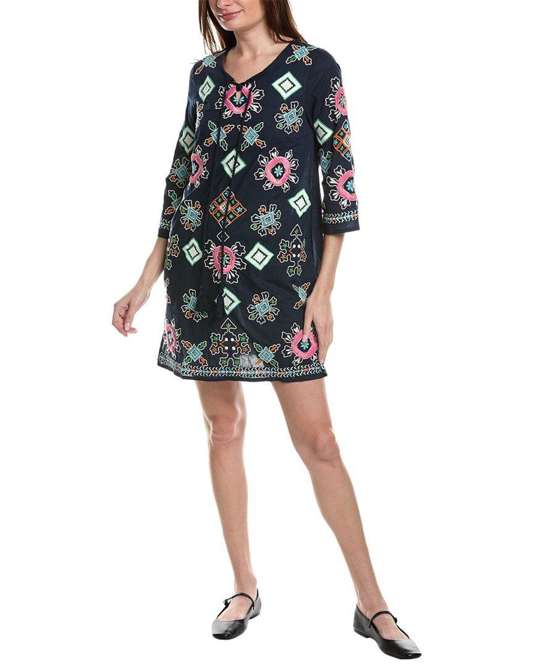 Frances Valentine Black Capri Tunic