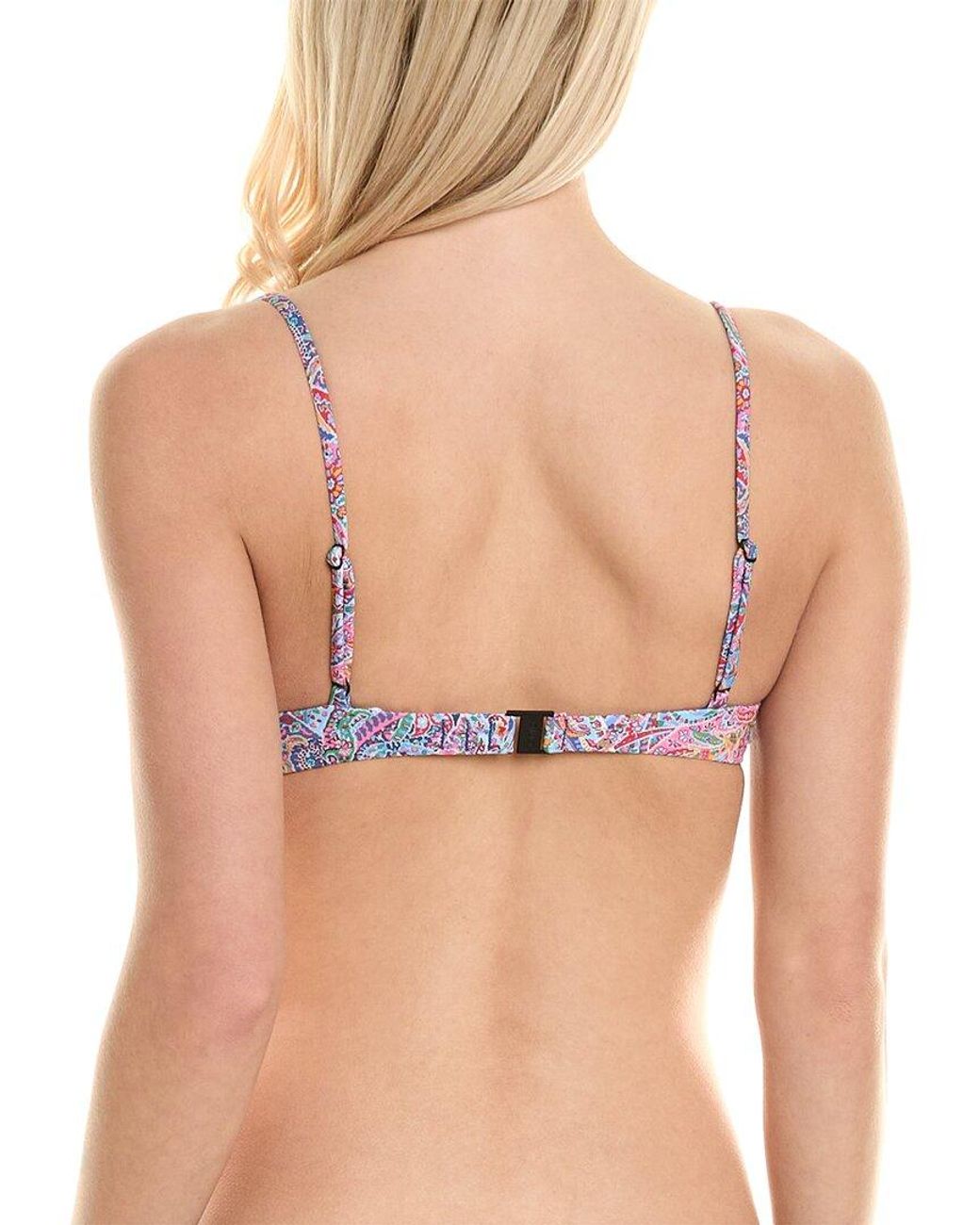 Onia Purple Dalia Bikini Top