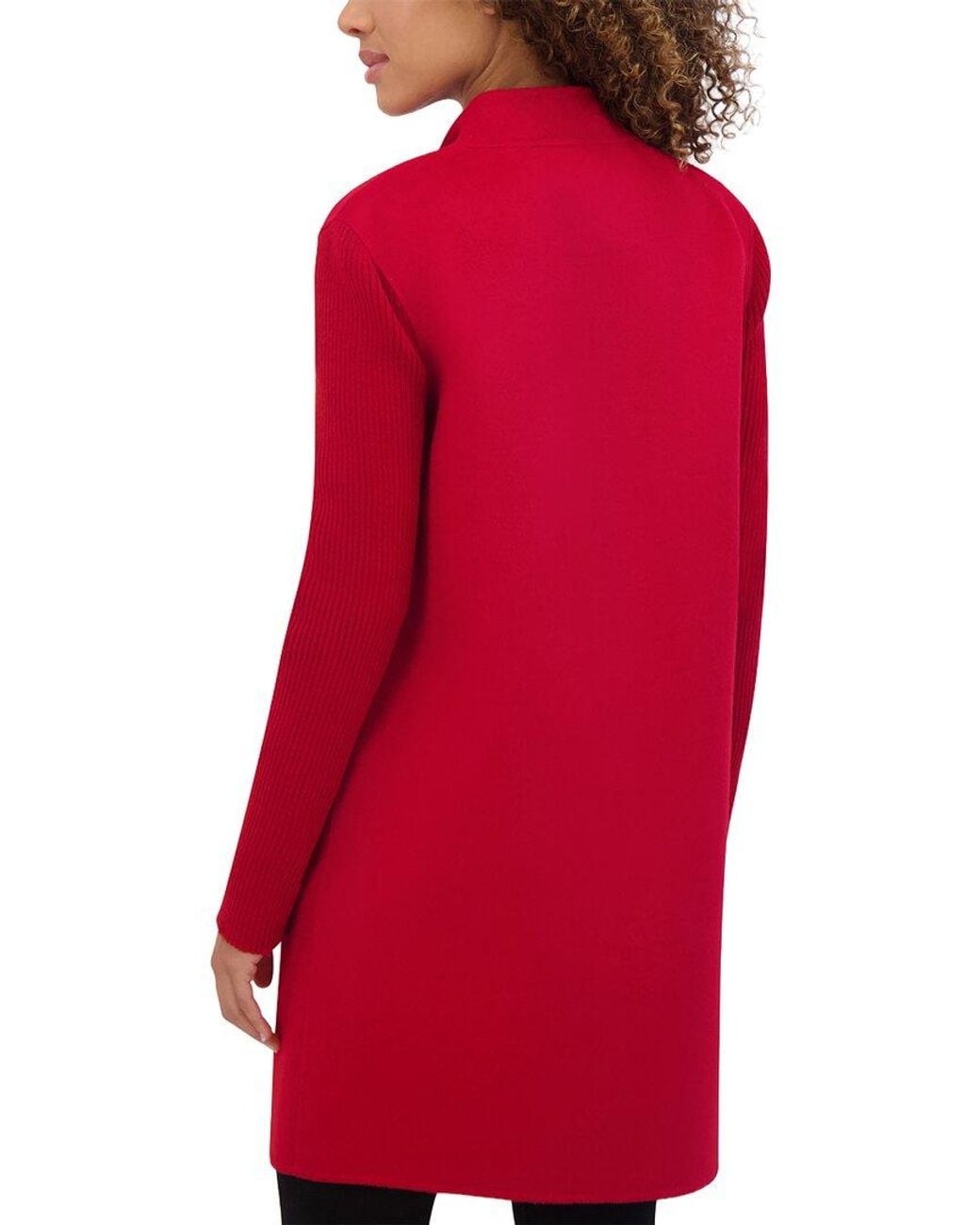 Kenneth Cole Red Double Face Wool-blend Coat
