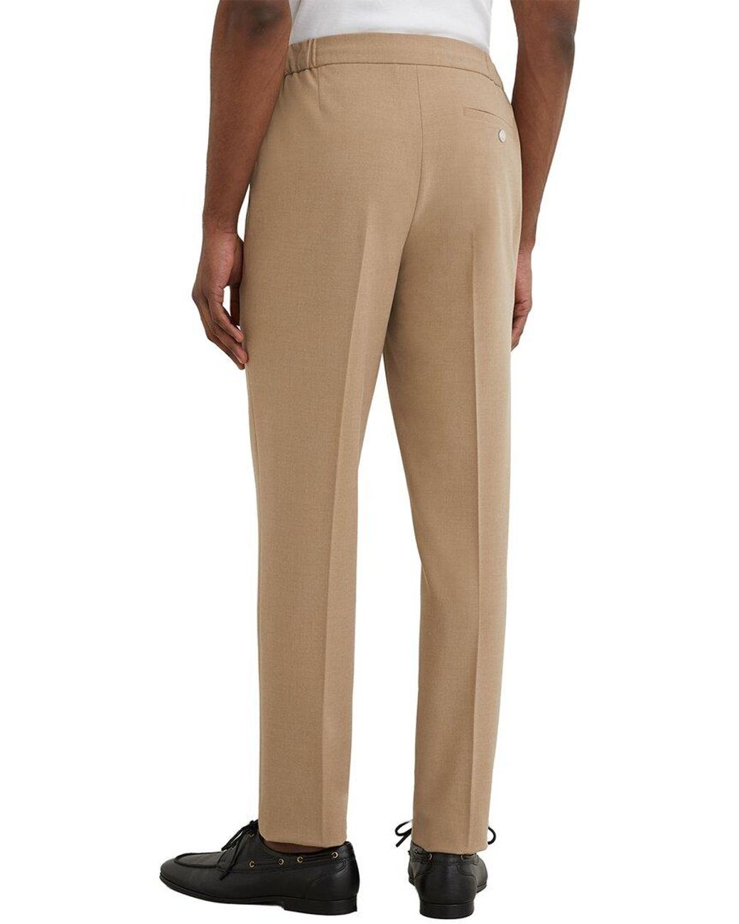 Reiss Natural Found Drawcord Waist Slim Trouser for men
