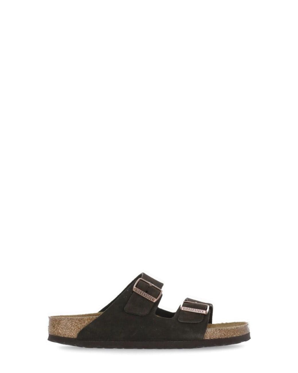 Birkenstock Brown Arizona Soft Footbed Narrow Width Suede Sandal