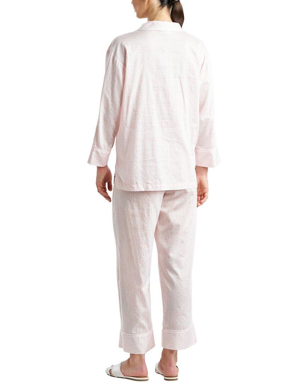 Natori White Infinity Notch Pj