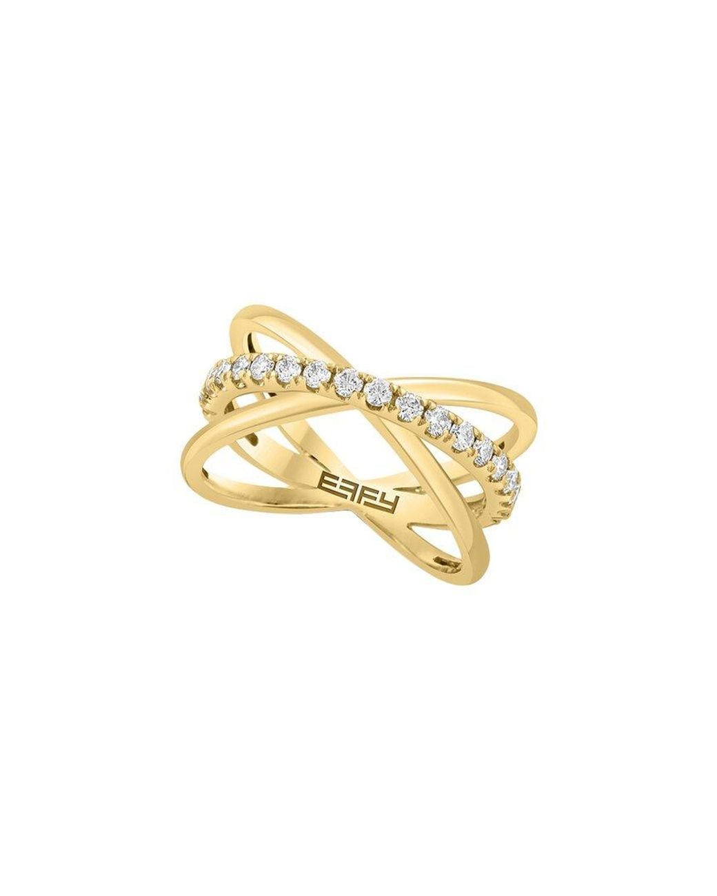Effy Fine Jewelry Metallic 14K 0.49 Ct. Tw. Diamond Ring