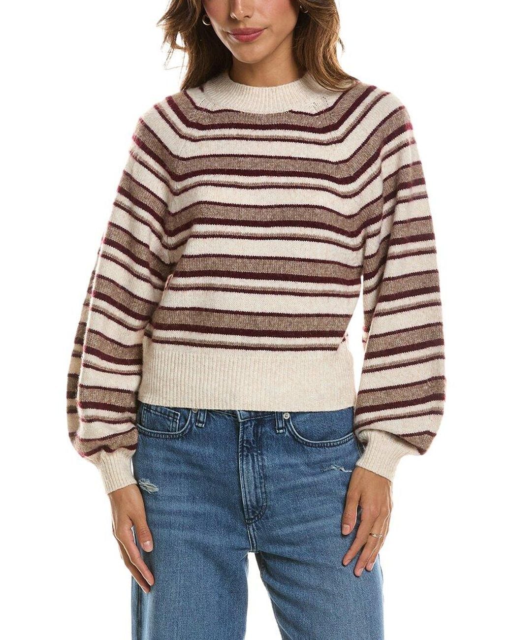 525 America Multicolor Mock Neck Sweater