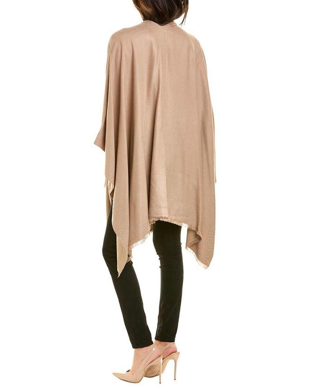 La Fiorentina Natural Embellished Ruana