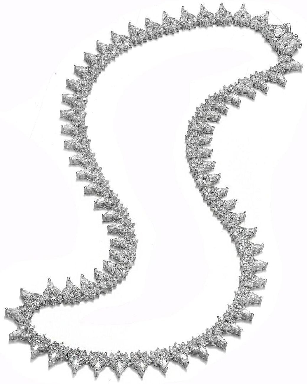 Rachel Glauber Metallic Silver Necklace