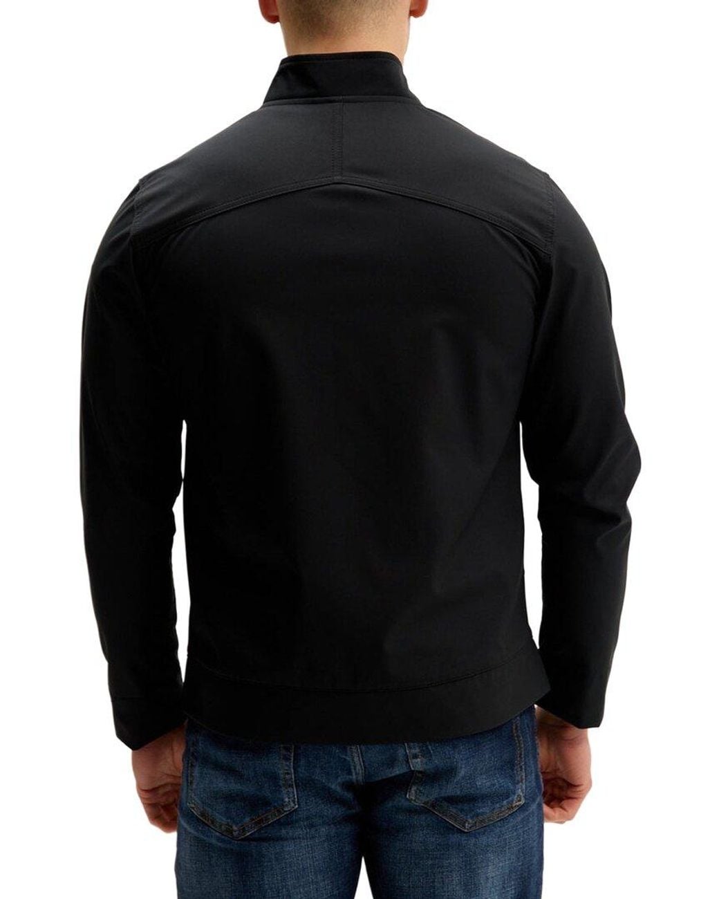 Ron Tomson Black Bomber Jacket for men
