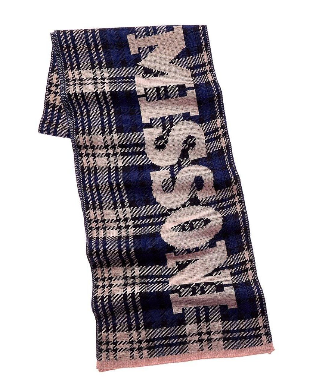 Missoni Blue Wool-Blend Scarf