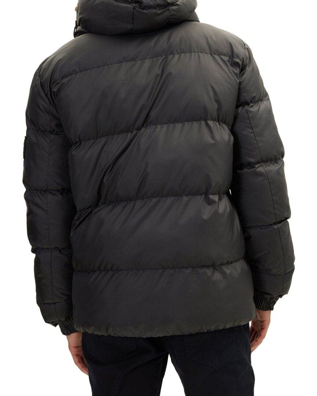 Ron Tomson Black Puffer Jacket for men