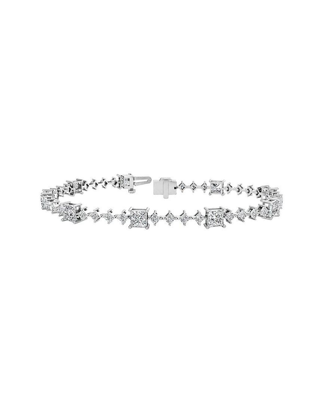 Lab Grown Diamonds White 14K 5.63 Ct. Tw. Lab-Grown Diamond Tennis Bracelet