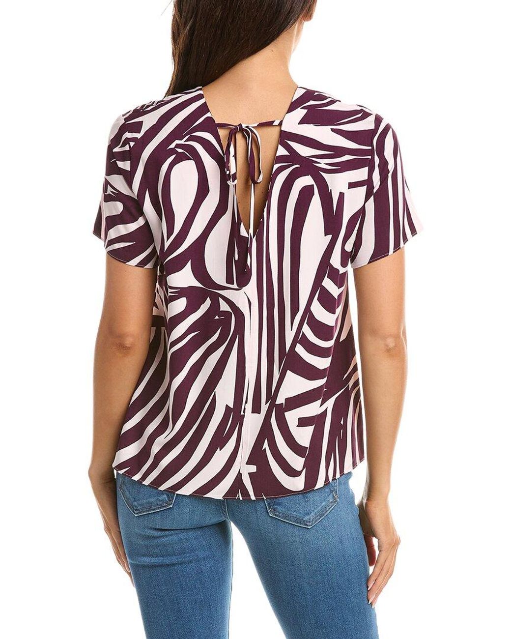 Marimekko White Hilja Jokuraita Top