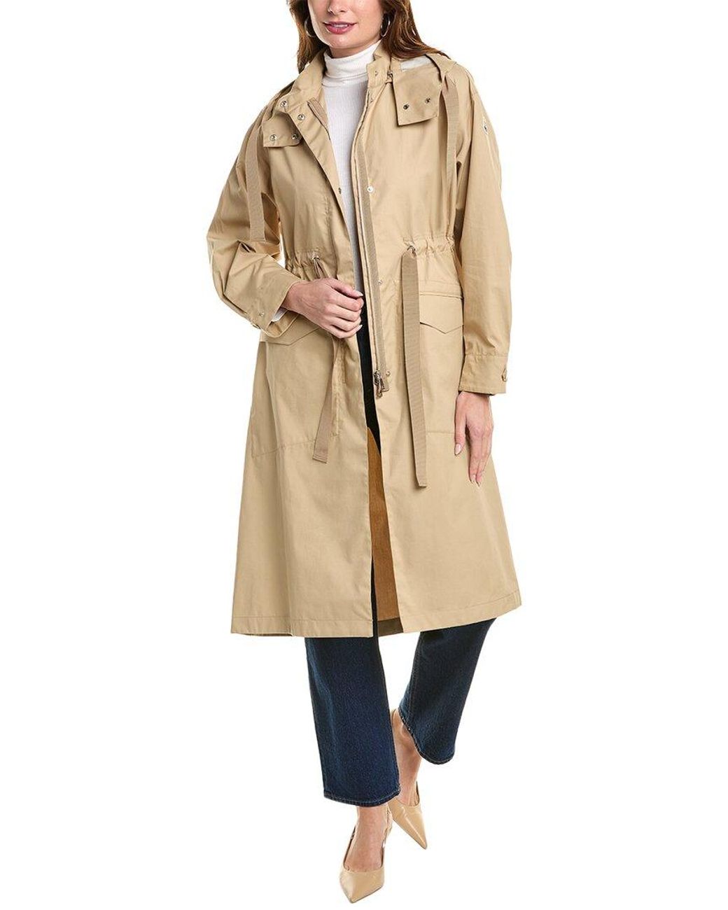 Moncler Moutarde Coat in Natural Lyst UK