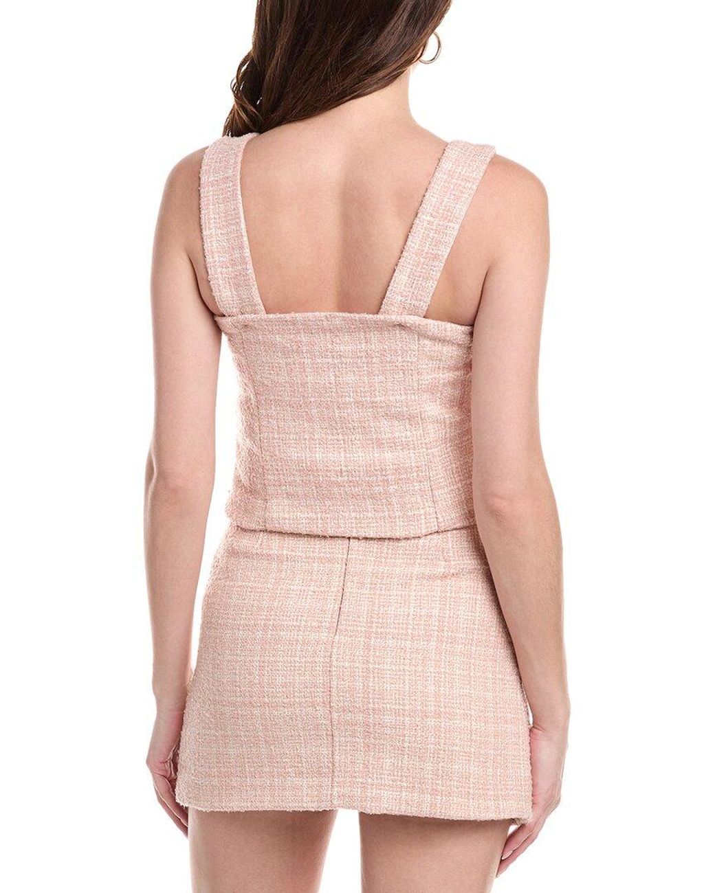 Avantlook Pink Cropped Waistcoat Top