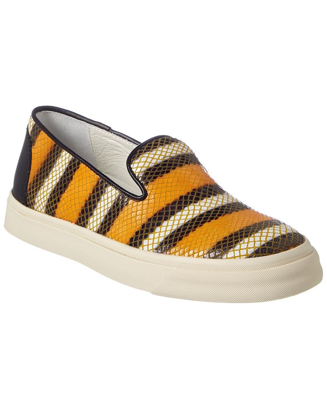 giuseppe zanotti orange sneakers