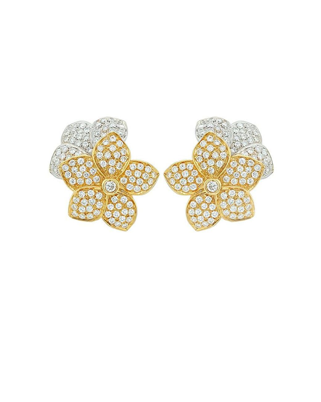 Diana M White Fine Jewelry 18k 3.00 Ct. Tw. Diamond Earrings