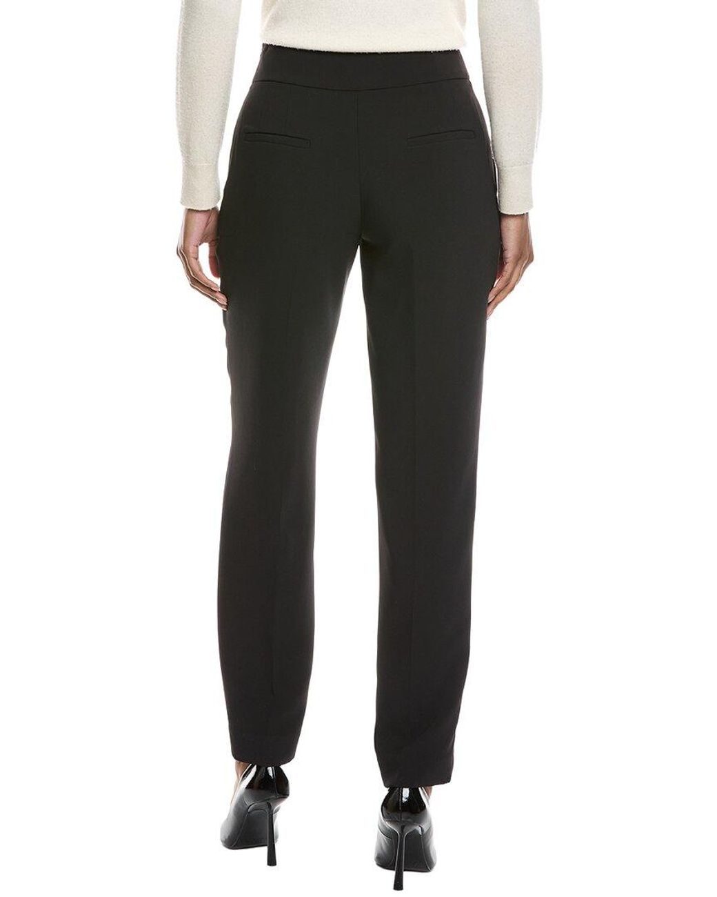 Tahari Black Wide Straight Leg Pant
