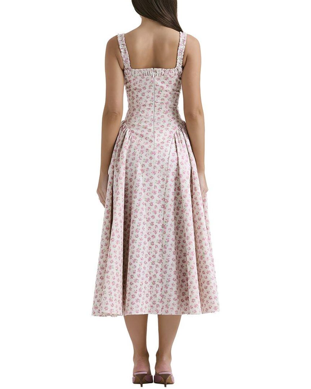 CAMILA BLANCO Pink Midi Dress