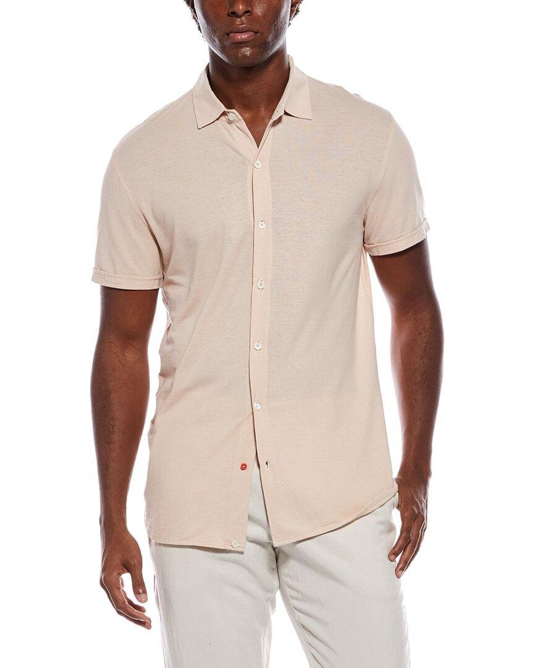 Isaia Natural Sport Shirt for men