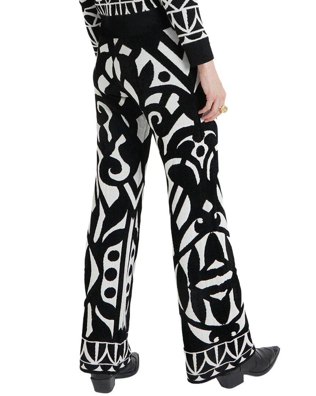 Temperley London Black Jani Wool Knit Trouser