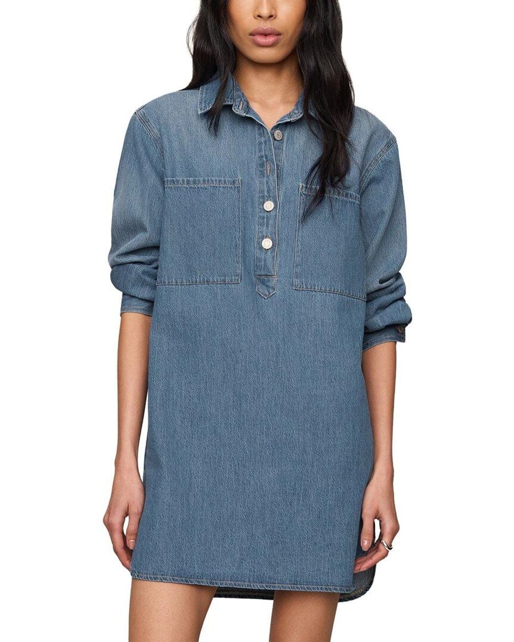 Z Supply Blue Lucie Denim Shirt Dress
