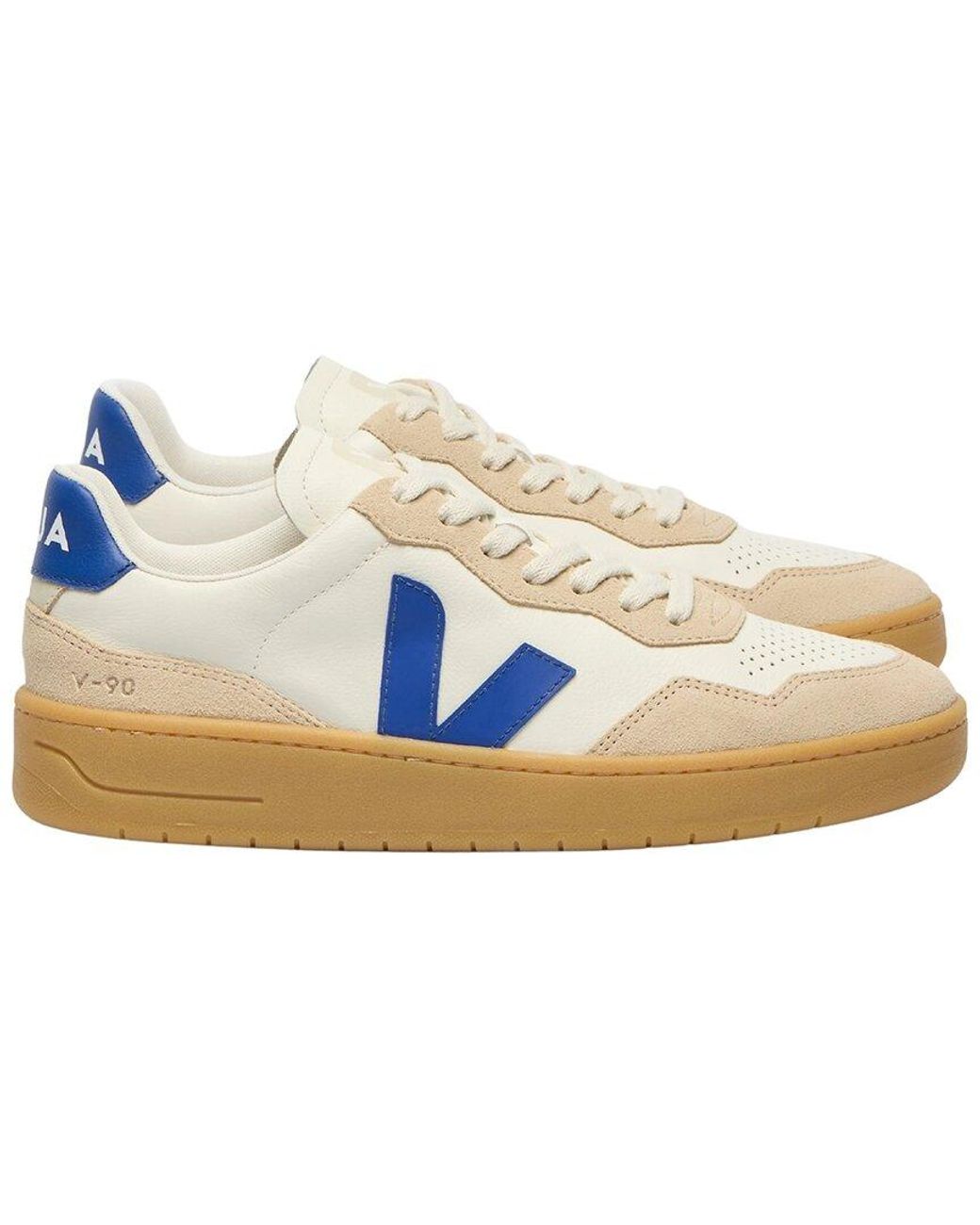 Veja Multicolor V-90 Leather & Suede Sneaker