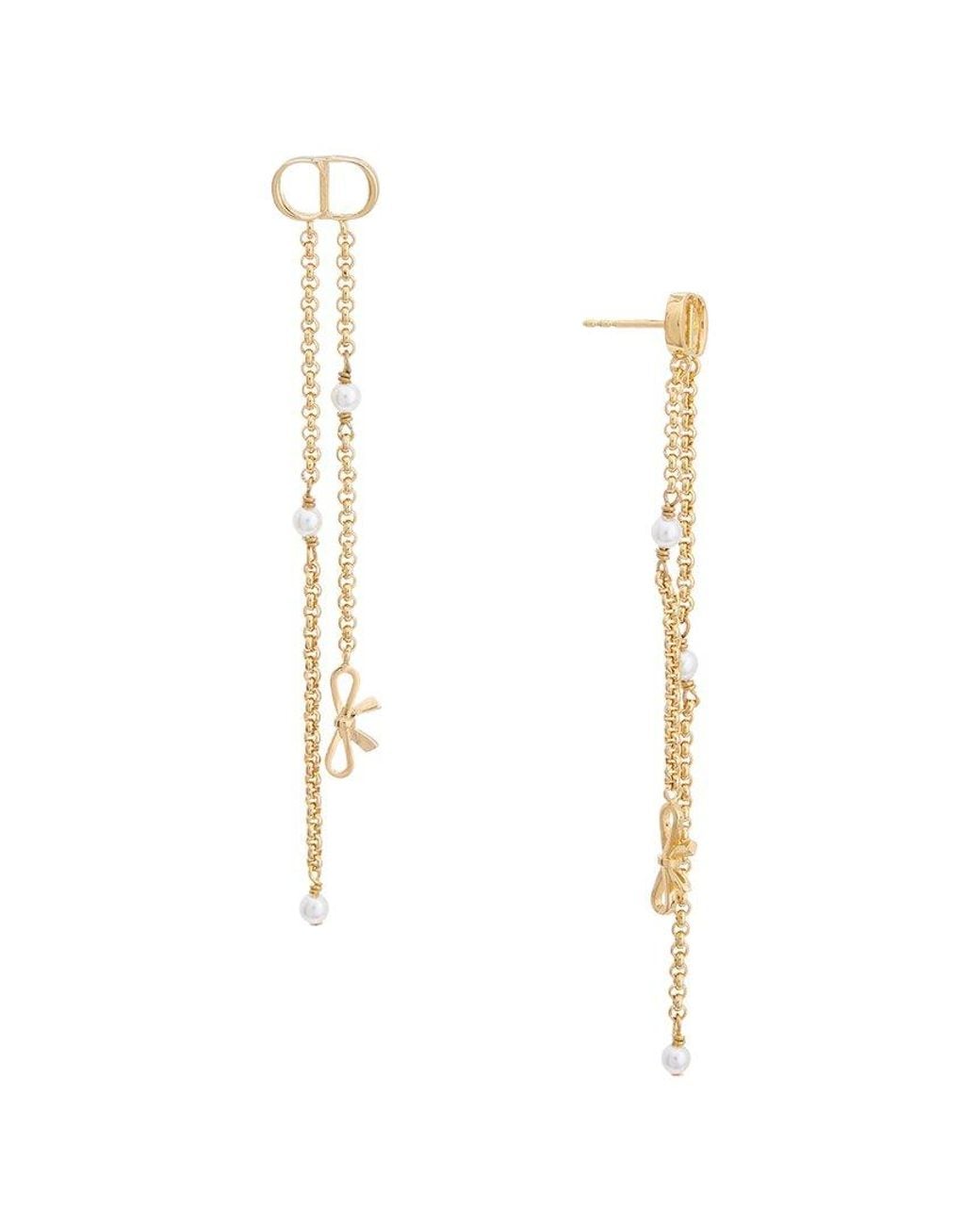 Dior White Earrings