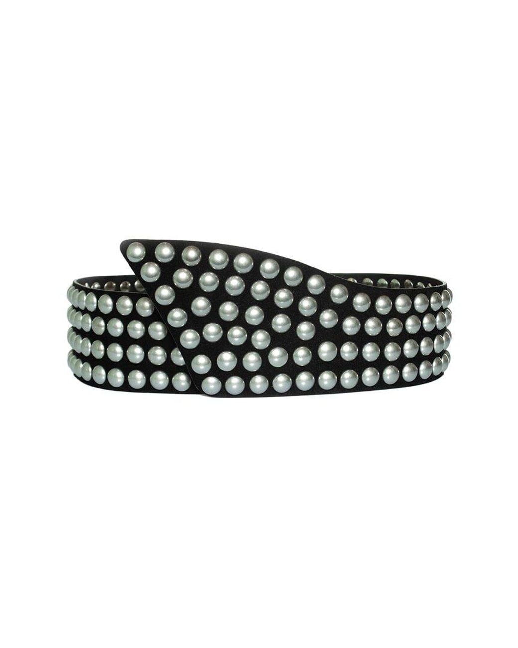 Isabel Marant Black Lona Studded Waist Belt (Authentic Pre-Loved)
