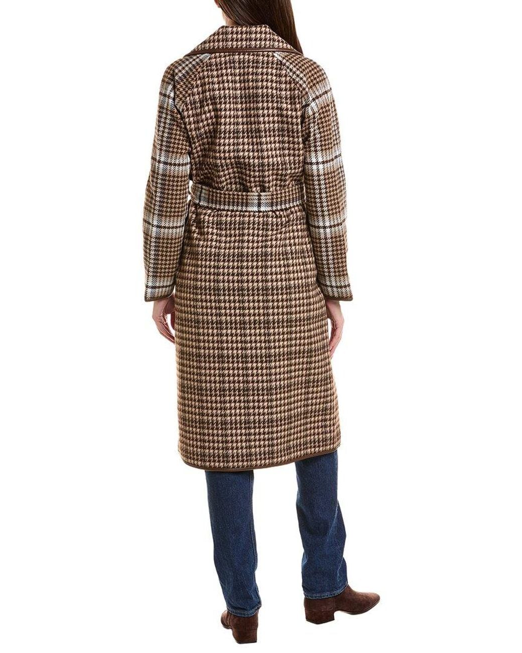 Scotch & Soda Natural Mixed Plaid Coat