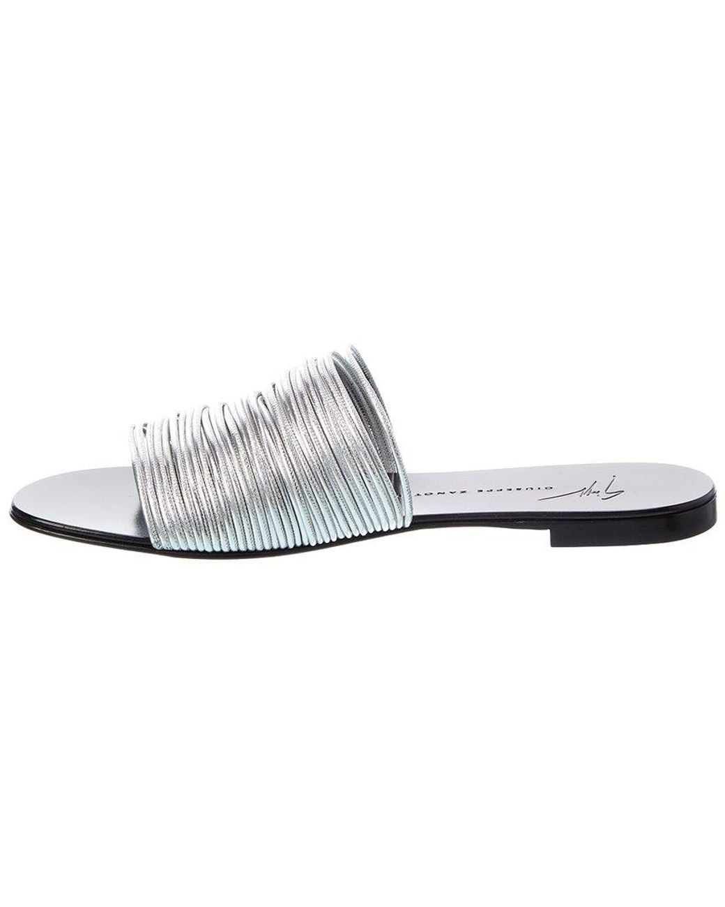 Giuseppe Zanotti White Clio Leather Sandal