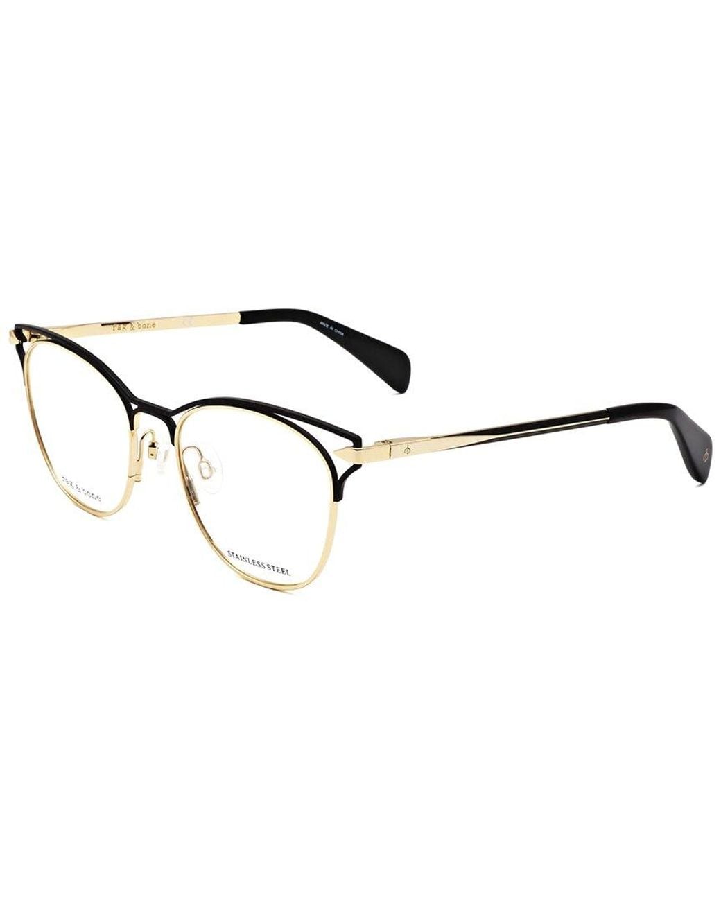 Rag & Bone Metallic 51Mm Optical Frames