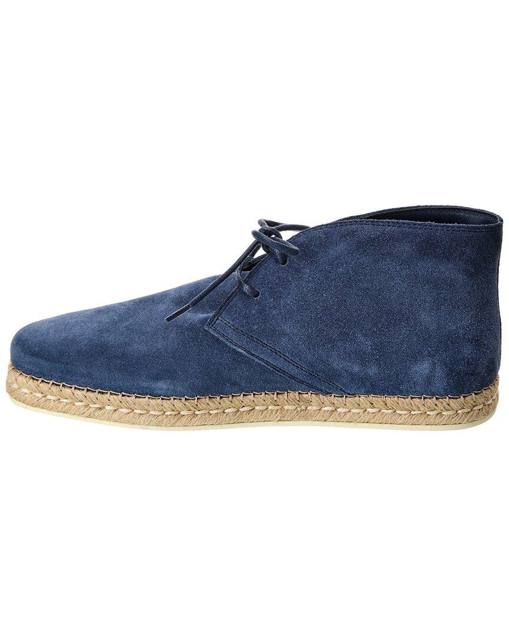 Tod's Blue Tods Suede Boot for men