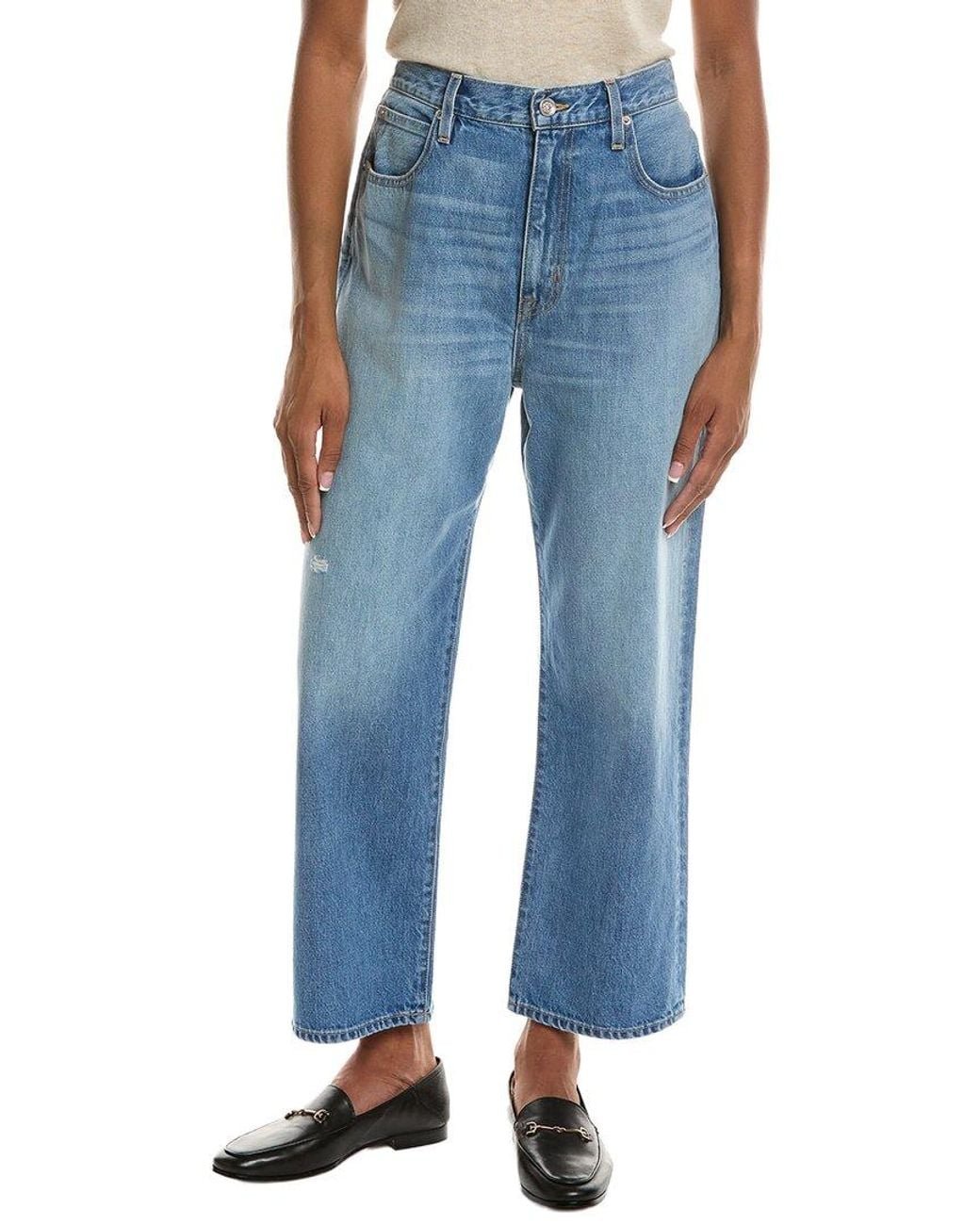 SLVRLAKE Denim Blue Denim London Crop Jean