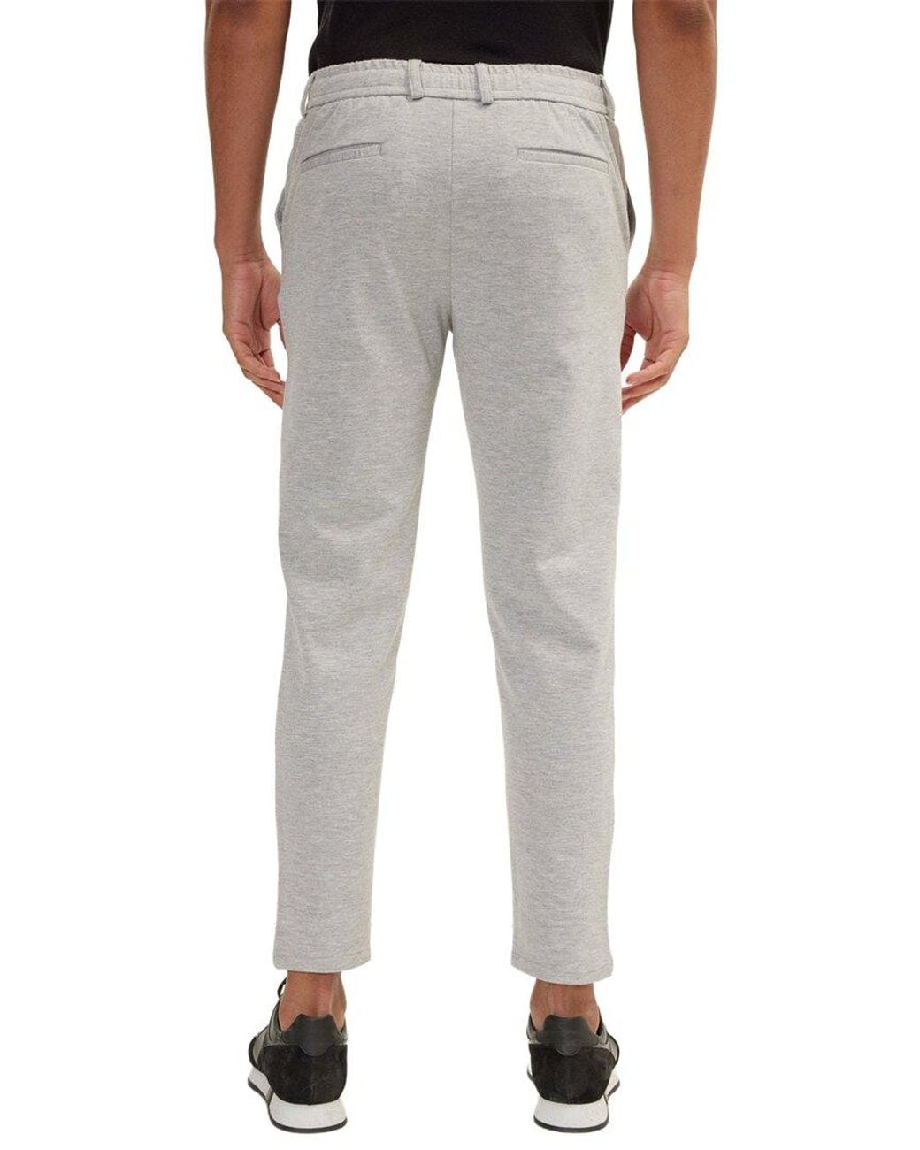 Ron Tomson Gray Weekend Knitted Fit Pant for men
