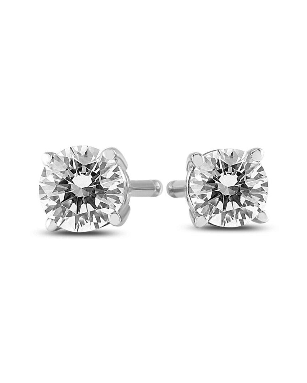 Diamond Select Cuts Metallic 14k 0.50 Ct. Tw. Diamond Stud Earrings