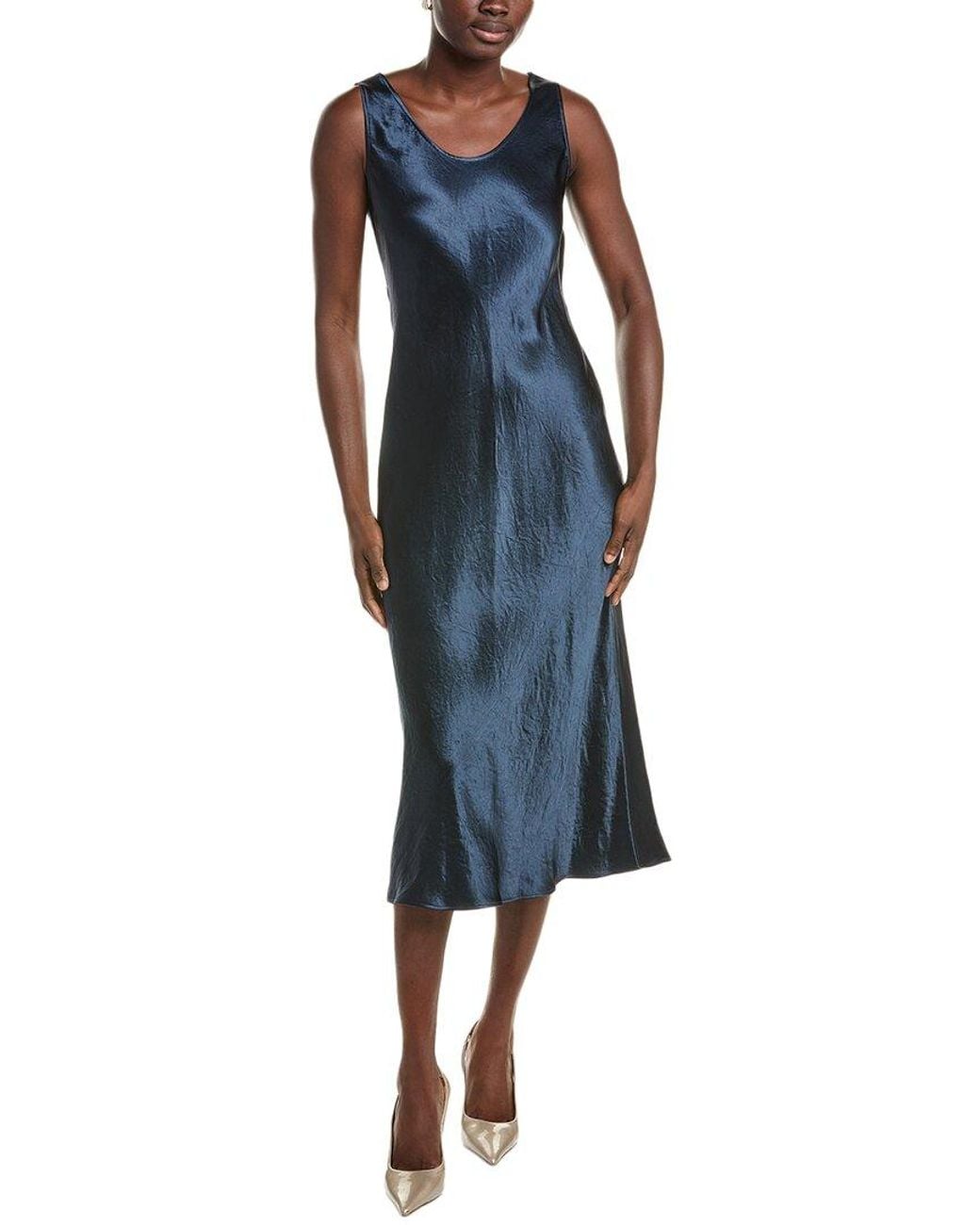 Max Mara Blue Mm By Talete Midi Dress