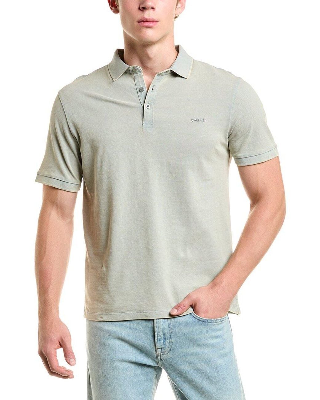Gas Gray Polo Shirt for men