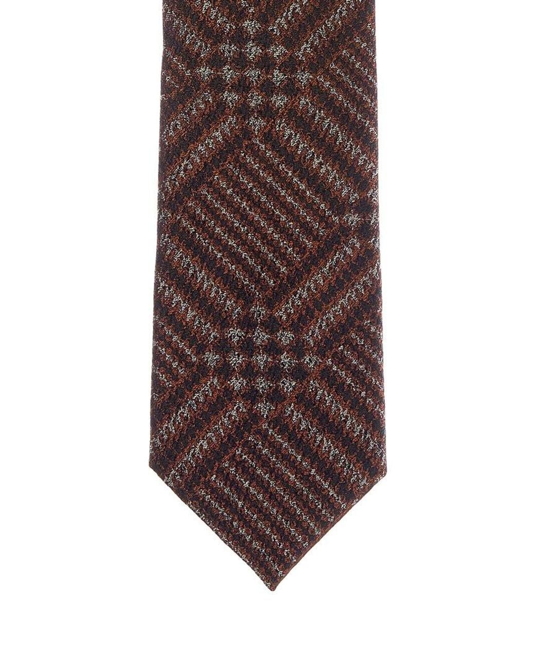 Canali Brown Silk Tie for men