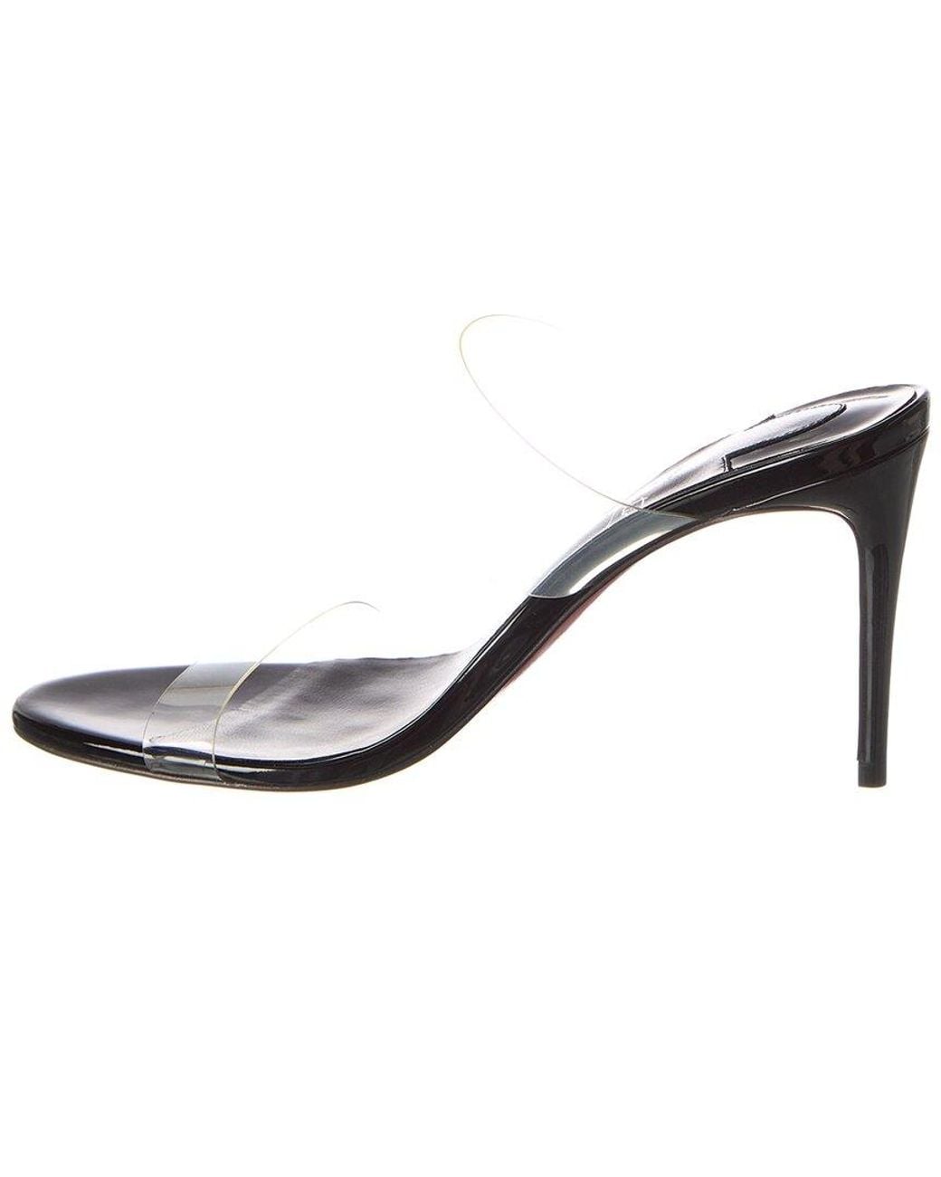 Christian Louboutin Metallic Just Nothing 85 Vinyl & Leather Sandal