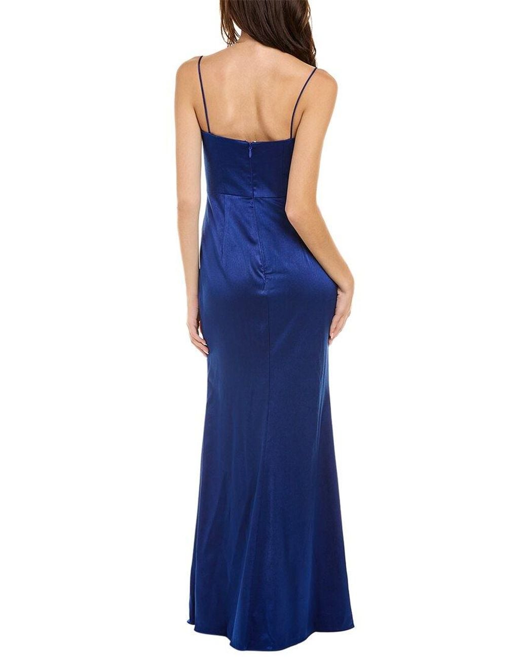 Black by Bariano Blue Lana Gown