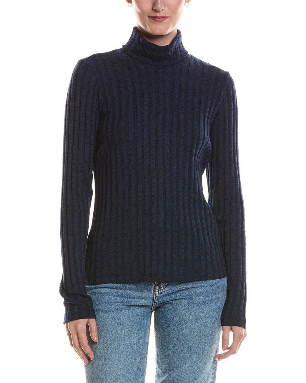 Michael Stars Blue Riley T-neck Sweater