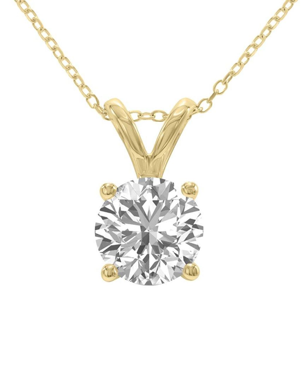 Lab Grown Diamonds Metallic 14k 1.50 Ct. Tw. Lab Grown Diamond Necklace