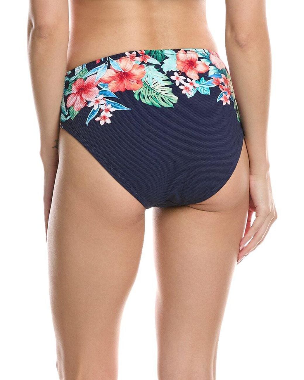 Tommy Bahama Blue Island Cays Flora High-Waist Bikini Bottom