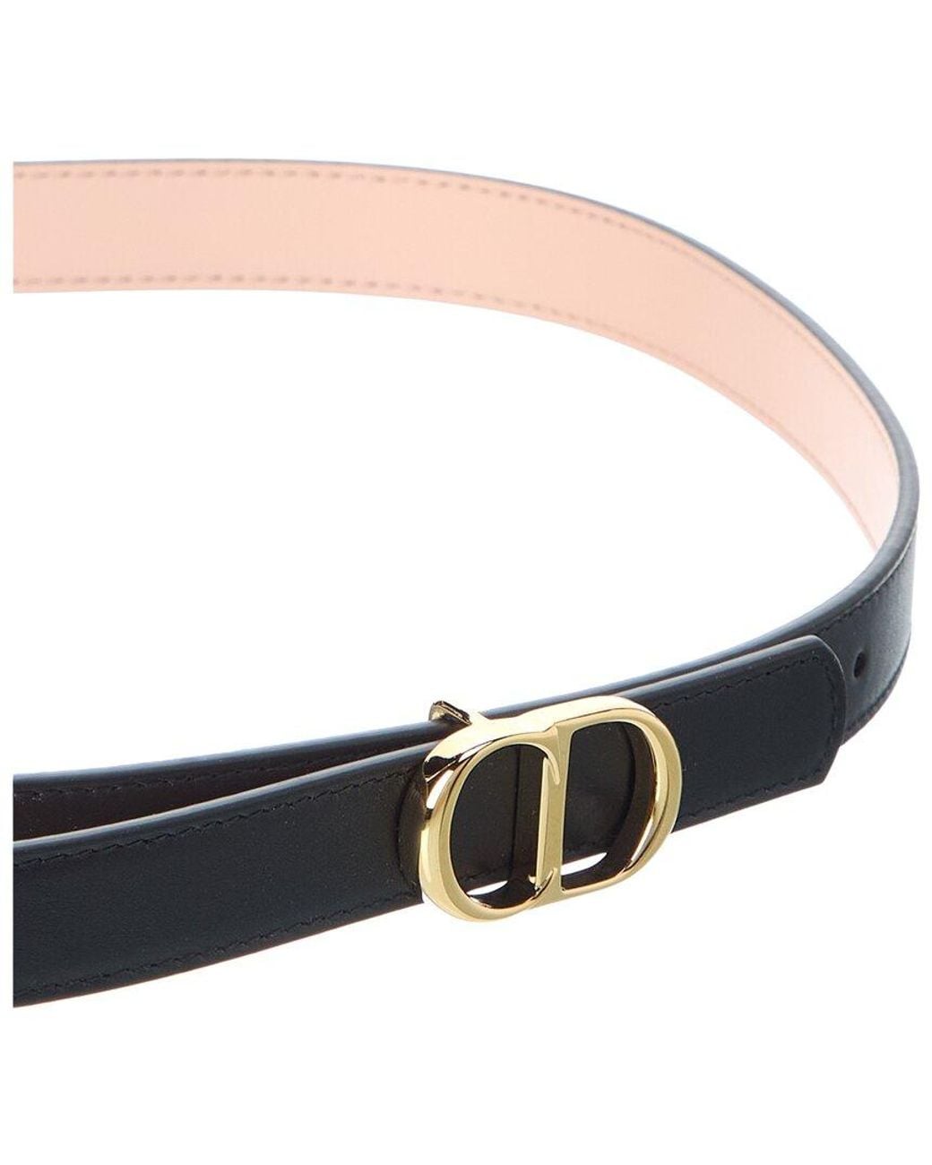 Dior White Cd Icon Leather Belt